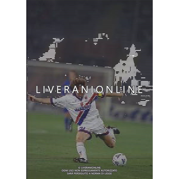 12-10-1999 GENOVA COPPA ITALIA SAMPDORIA-BOLOGNA NELLA FOTO GIUSEPPE SIGNORI AG ALDO LIVERANI SAS