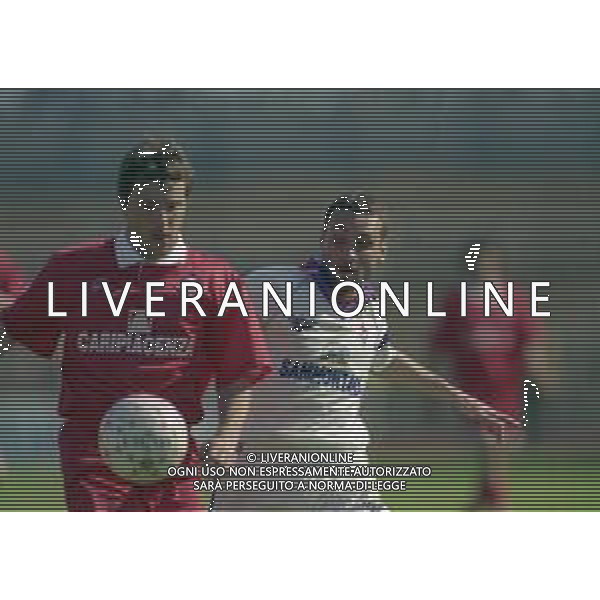 13-04-1997 PIACENZA CAMPIONATO DI CALCIO SERIE A PIACENZA-FIORENTINA 1-1 NELLA FOTO CLETO POLONIA E FRANCESCO BAIANO AG ALDO LIVERANI SAS
