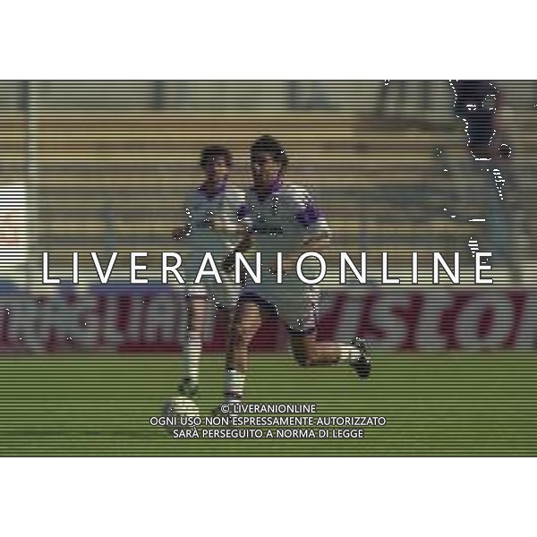 13-04-1997 PIACENZA CAMPIONATO DI CALCIO SERIE A PIACENZA-FIORENTINA 1-1 NELLA FOTO MANUEL RUI COSTA AG ALDO LIVERANI SAS
