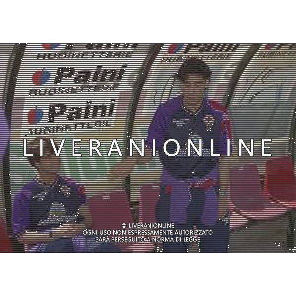 13-04-1997 PIACENZA CAMPIONATO DI CALCIO SERIE A PIACENZA-FIORENTINA 1-1 NELLA FOTO EMILIANO BIGICA E MANUEL RUI COSTA AG ALDO LIVERANI SAS