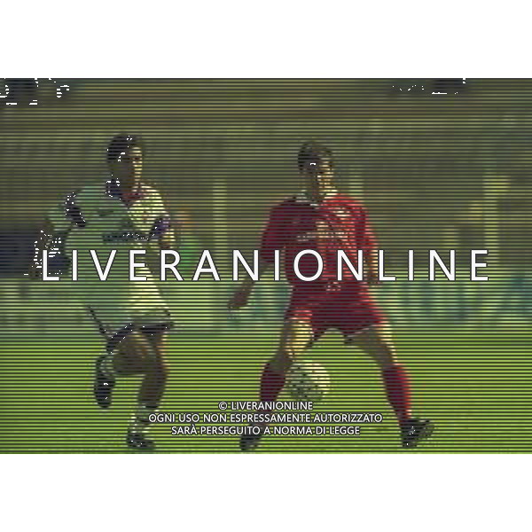 13-04-1997 PIACENZA CAMPIONATO DI CALCIO SERIE A PIACENZA-FIORENTINA 1-1 NELLA FOTO ALADINO VALOTI-MANUEL RUI COSTA AG ALDO LIVERANI SAS