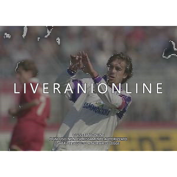 13-04-1997 PIACENZA CAMPIONATO DI CALCIO SERIE A PIACENZA-FIORENTINA 1-1 NELLA FOTO GABRIEL BATISTUTA AG ALDO LIVERANI SAS