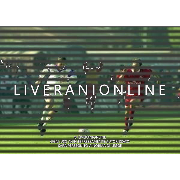13-04-1997 PIACENZA CAMPIONATO DI CALCIO SERIE A PIACENZA-FIORENTINA 1-1 NELLA FOTO KANTCHELSKIS Andrei-EUSEBIO DI FRANCESCO AG ALDO LIVERANI SAS