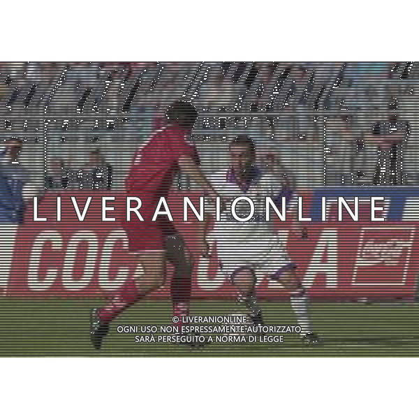 13-04-1997 PIACENZA CAMPIONATO DI CALCIO SERIE A PIACENZA-FIORENTINA 1-1 NELLA FOTO FRANCESCO BAIANO AG ALDO LIVERANI SAS