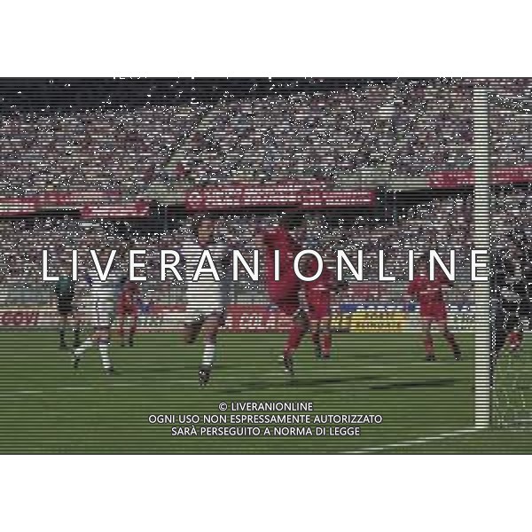 13-04-1997 PIACENZA CAMPIONATO DI CALCIO SERIE A PIACENZA-FIORENTINA 1-1 NELLA FOTO AZIONE DI GIOCO AG ALDO LIVERANI SAS