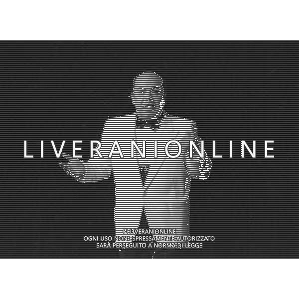 RETROSPETTIVA LINO BANFI, nome d\'arte di Pasquale Zagaria, ATTORE E CONDUTTORE TELEVISIVO NELLA FOTO NEL 1986 AGENZIA ALDO LIVERANI SAS