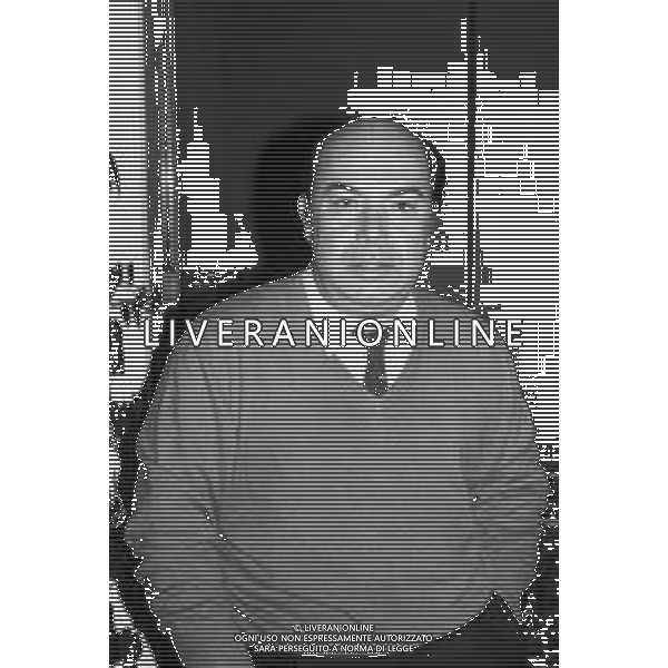 RETROSPETTIVA LINO BANFI, nome d\'arte di Pasquale Zagaria, ATTORE E CONDUTTORE TELEVISIVO NELLA FOTO A MILANO NEL NOVEMBRE 1987 AGENZIA ALDO LIVERANI SAS