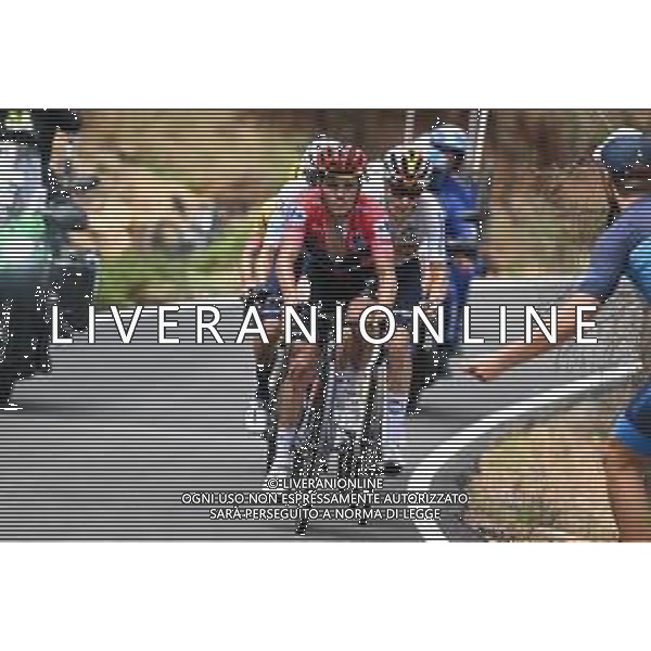 01-09-2022 Vuelta A Espana; Tappa 12 Salobrena - Penas Blancas; 2022, Quick Step - Alpha Vinyl; Evenepoel, Remco; Penas Blancas; ©SIROTTI/AGENZIA ALDO LIVERANI SAS