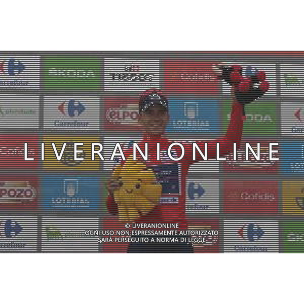 01-09-2022 Vuelta A Espana; Tappa 12 Salobrena - Penas Blancas; 2022, Quick Step - Alpha Vinyl; Evenepoel, Remco; Penas Blancas; ©SIROTTI/AGENZIA ALDO LIVERANI SAS