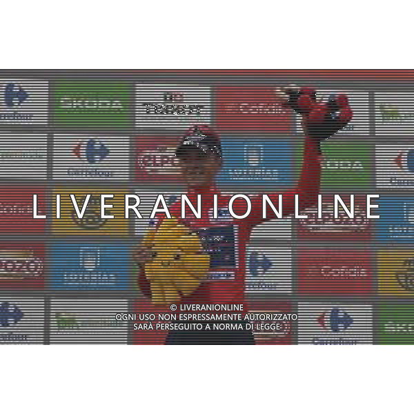 01-09-2022 Vuelta A Espana; Tappa 12 Salobrena - Penas Blancas; 2022, Quick Step - Alpha Vinyl; Evenepoel, Remco; Penas Blancas; ©SIROTTI/AGENZIA ALDO LIVERANI SAS