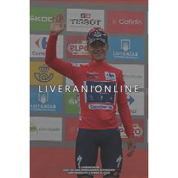 01-09-2022 Vuelta A Espana; Tappa 12 Salobrena - Penas Blancas; 2022, Quick Step - Alpha Vinyl; Evenepoel, Remco; Penas Blancas; ©SIROTTI/AGENZIA ALDO LIVERANI SAS