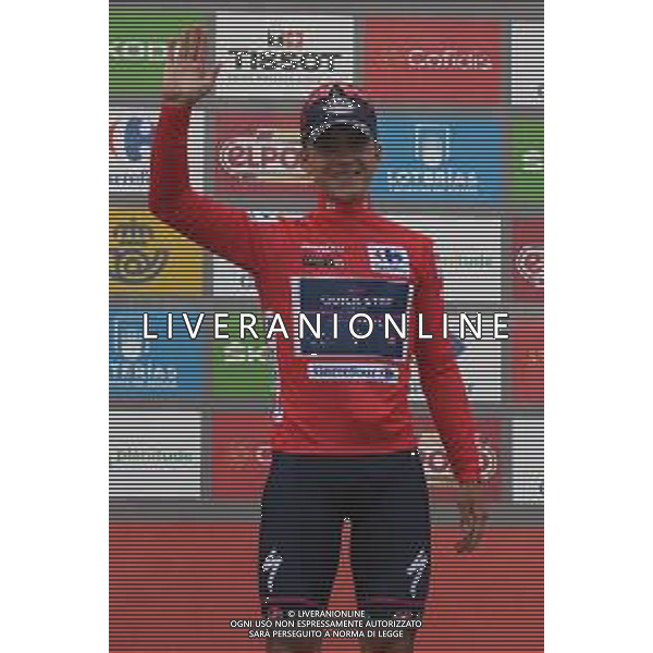 01-09-2022 Vuelta A Espana; Tappa 12 Salobrena - Penas Blancas; 2022, Quick Step - Alpha Vinyl; Evenepoel, Remco; Penas Blancas; ©SIROTTI/AGENZIA ALDO LIVERANI SAS
