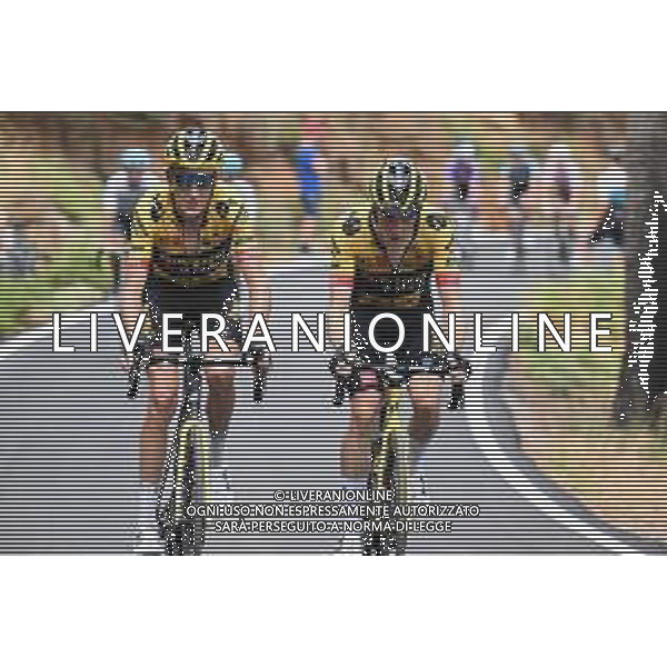 01-09-2022 Vuelta A Espana; Tappa 12 Salobrena - Penas Blancas; 2022, Jumbo - Visma; Gesink, Robert; Dennis, Rohan; Penas Blancas; ©SIROTTI/AGENZIA ALDO LIVERANI SAS