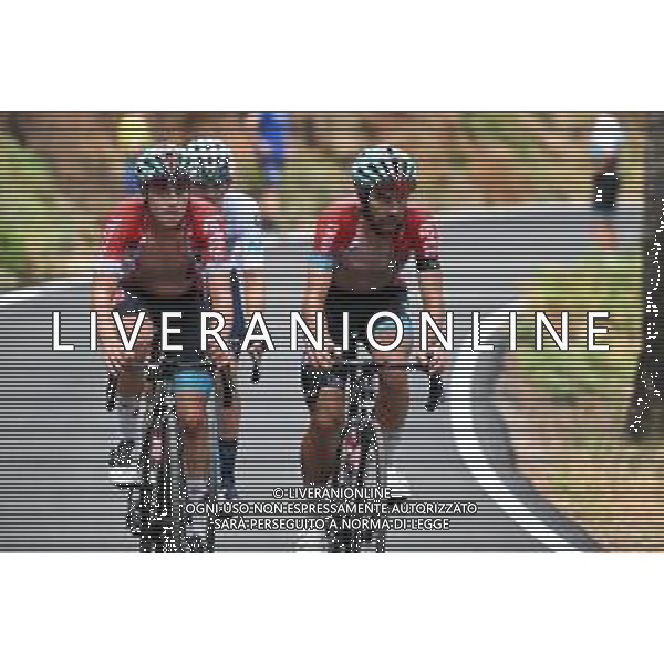 01-09-2022 Vuelta A Espana; Tappa 12 Salobrena - Penas Blancas; 2022, Lotto - Soudal; Van Gils, Maxim; De Gendt, Thomas; Penas Blancas; ©SIROTTI/AGENZIA ALDO LIVERANI SAS