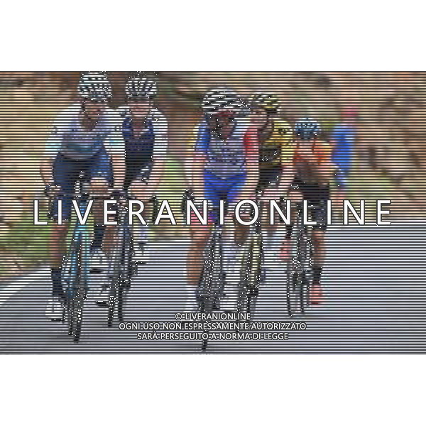 01-09-2022 Vuelta A Espana; Tappa 12 Salobrena - Penas Blancas; 2022, Movistar; 2022, Groupama - Fdj; Verona Quintanilla, Carlos; Reichenbach, Sebastien; Penas Blancas; ©SIROTTI/AGENZIA ALDO LIVERANI SAS