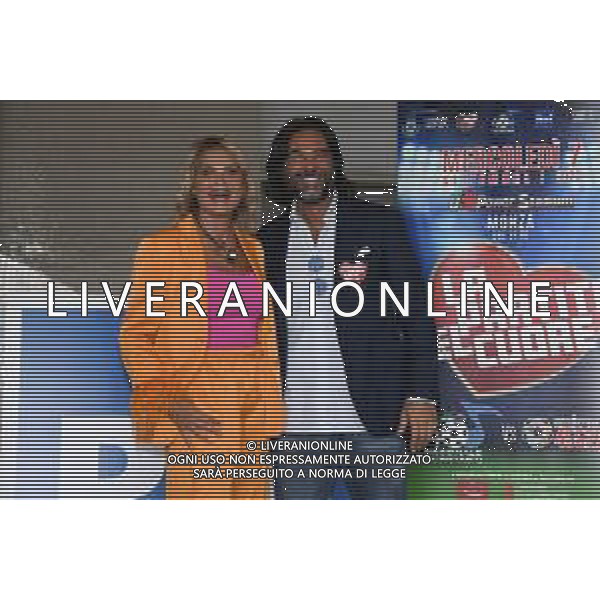 © TVRG Presentazione Partita Cuore nella foto Simona Ventura e Daniele Adani Milano 02-09-2022 Photocall presentazione della Partita del Cuore 2022 foto Roberto Garavaglia/ag. Aldo Liverani sas