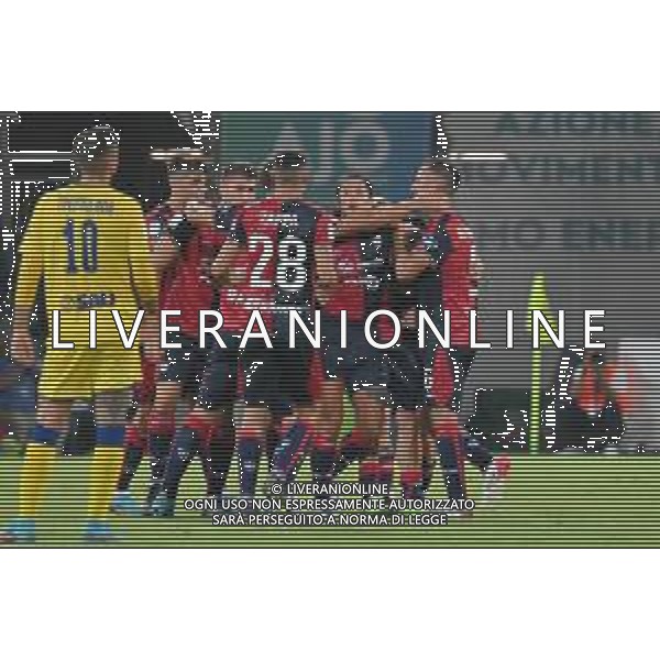 2-9-2022. Cagliari Calcio-Modena F.C. 4° giornata serie B 2022/2023, stadio Unipol Domus Cagliari. Foto salvatore Moi/Aldo Liverani s.a.s. Nella foto: Gol ed esultanza del Cagliari contro Modena in casa. Segna: Marco Rog Cagliari ©MOI/AGENZIA ALDO LIVERANI SAS