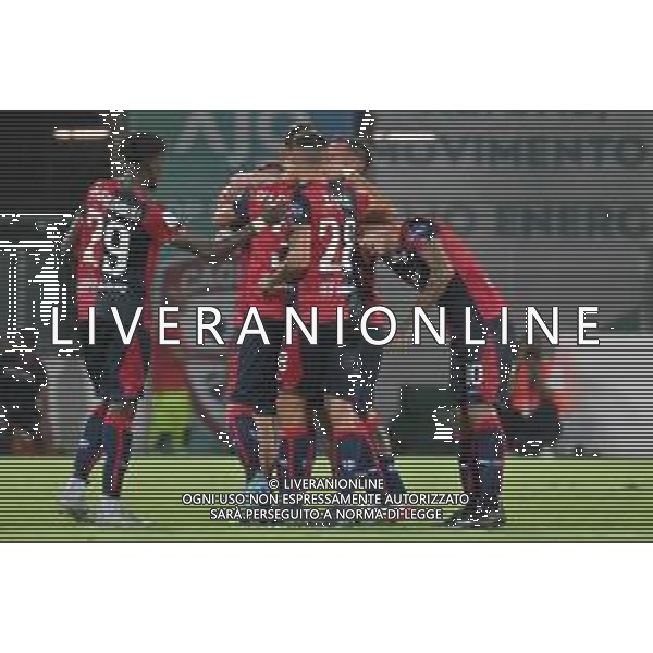 2-9-2022. Cagliari Calcio-Modena F.C. 4° giornata serie B 2022/2023, stadio Unipol Domus Cagliari. Foto salvatore Moi/Aldo Liverani s.a.s. Nella foto: Gol ed esultanza del Cagliari contro Modena in casa. Segna: Marco Rog Cagliari ©MOI/AGENZIA ALDO LIVERANI SAS