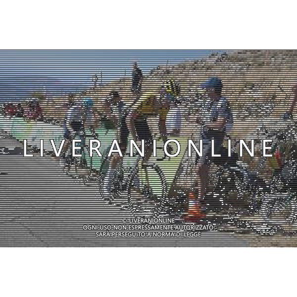 03-09-2022 Vuelta A Espana; Tappa 14 Montoro - Sierra De La Pandera; 2022, Jumbo - Visma; 2022, Astana - Qazaqstan; Roglic, Primoz; Lopez Moreno, Miguel Angel; Sierra De La Pandera; ©SIROTTI/AGENZIA ALDO LIVERANI SAS