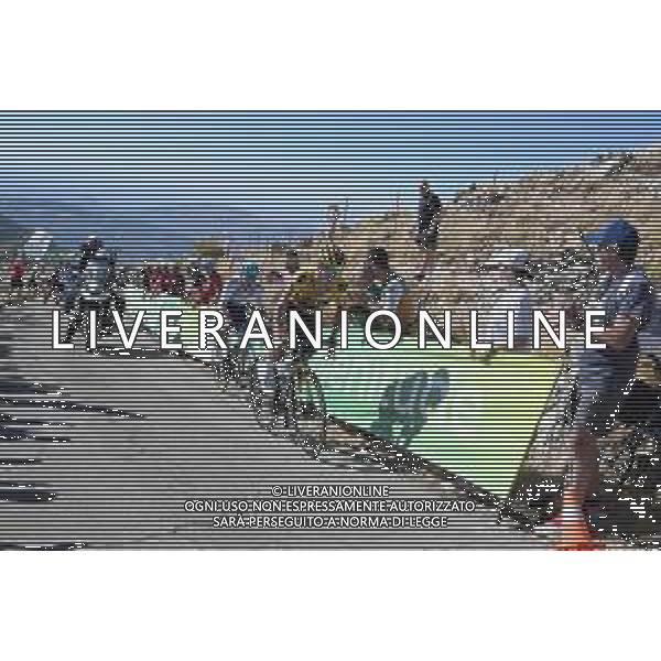 03-09-2022 Vuelta A Espana; Tappa 14 Montoro - Sierra De La Pandera; 2022, Jumbo - Visma; 2022, Astana - Qazaqstan; Roglic, Primoz; Lopez Moreno, Miguel Angel; Sierra De La Pandera; ©SIROTTI/AGENZIA ALDO LIVERANI SAS