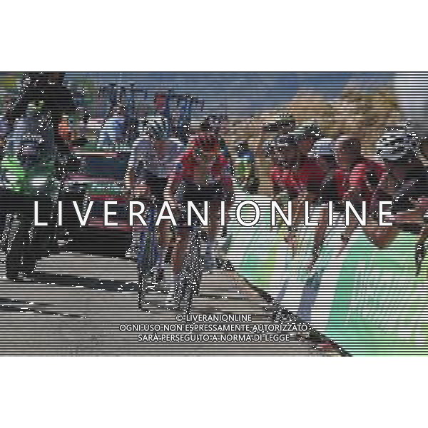03-09-2022 Vuelta A Espana; Tappa 14 Montoro - Sierra De La Pandera; 2022, Quick Step - Alpha Vinyl; 2022, Uae Emirates; Evenepoel, Remco; Ayuso, Juan; Sierra De La Pandera; ©SIROTTI/AGENZIA ALDO LIVERANI SAS