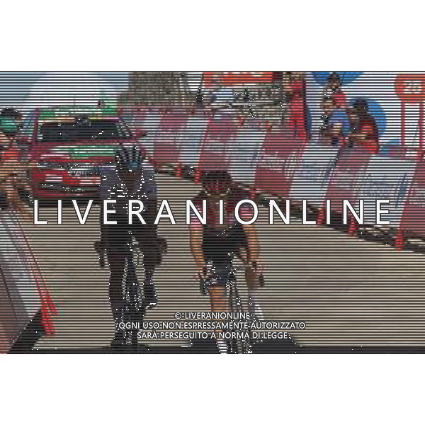 03-09-2022 Vuelta A Espana; Tappa 14 Montoro - Sierra De La Pandera; 2022, Quick Step - Alpha Vinyl; 2022, Uae Emirates; Evenepoel, Remco; Ayuso, Juan; Sierra De La Pandera; ©SIROTTI/AGENZIA ALDO LIVERANI SAS