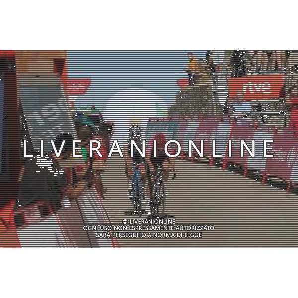 03-09-2022 Vuelta A Espana; Tappa 14 Montoro - Sierra De La Pandera; 2022, Quick Step - Alpha Vinyl; 2022, Uae Emirates; Evenepoel, Remco; Ayuso, Juan; Sierra De La Pandera; ©SIROTTI/AGENZIA ALDO LIVERANI SAS