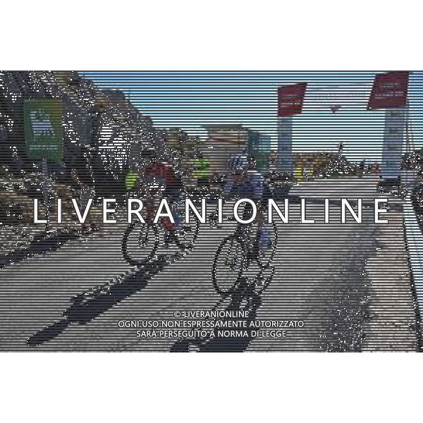 03-09-2022 Vuelta A Espana; Tappa 14 Montoro - Sierra De La Pandera; 2022, Bahrain - Victorious; 2022, Quick Step - Alpha Vinyl; Mader, Gino; Van Wilder, Ilan; Sierra De La Pandera; ©SIROTTI/AGENZIA ALDO LIVERANI SAS
