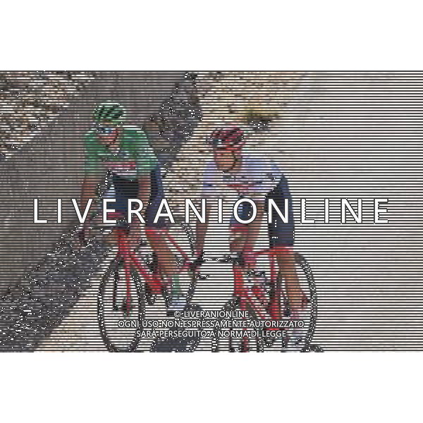 03-09-2022 Vuelta A Espana; Tappa 14 Montoro - Sierra De La Pandera; 2022, Trek - Segafredo; Pedersen, Mads; Kirsch, Alex; Sierra De La Pandera; ©SIROTTI/AGENZIA ALDO LIVERANI SAS