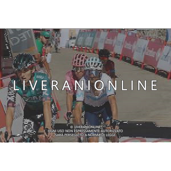03-09-2022 Vuelta A Espana; Tappa 14 Montoro - Sierra De La Pandera; 2022, Bora - Hansgrohe; 2022, Movistar; Hindley, Jai; Valverde, Alejandro; Sierra De La Pandera; ©SIROTTI/AGENZIA ALDO LIVERANI SAS