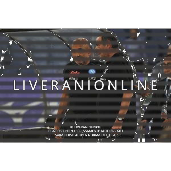 Lazio - vs Napoli Campionato Serie A TIM - 5 Giornata Stadio Olimpico - Roma 03-09-2022 nella foto Luciano Spalletti e Sarri Maurizio ©Federico Gaetano/AGENZIA ALDO LIVERANI SAS