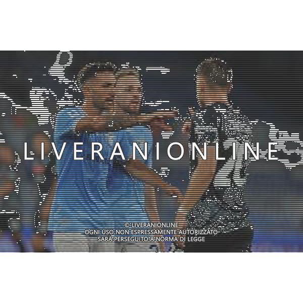 Lazio - vs Napoli Campionato Serie A TIM - 5 Giornata Stadio Olimpico - Roma 03-09-2022 nella foto Lite tra manuel Lazzari e Piotr Zielinski ©Federico Gaetano/AGENZIA ALDO LIVERANI SAS