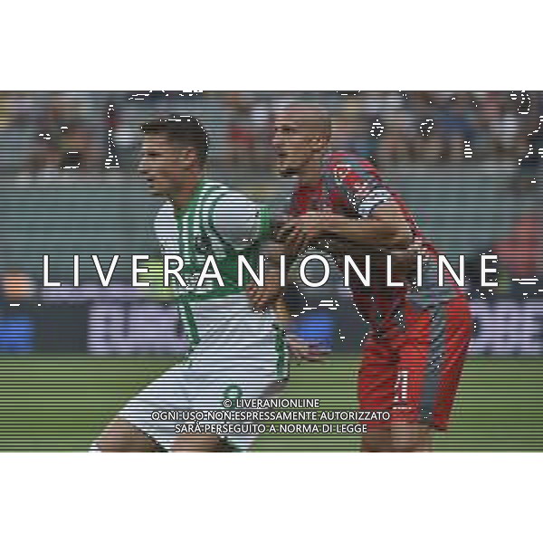 © TVRG Andrea Pinamonti (Sassuolo) e Vlad Chiriches (Cremonese) Cremonese vs Sassuolo Campionato Calcio Serie A TIM 04-09-2022 ©Roberto Garavaglia/AGENZIA ALDO LIVERANI SAS