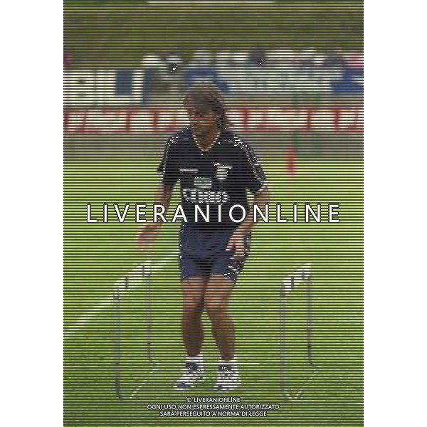 1997 VIGO DI FASSA ALLENAMENTO E RITIRO PER CAMPIONATO LAZIO CALCIO NELLA FOTO ROBERTO MANCINI AG ALDO LIVERANI SAS