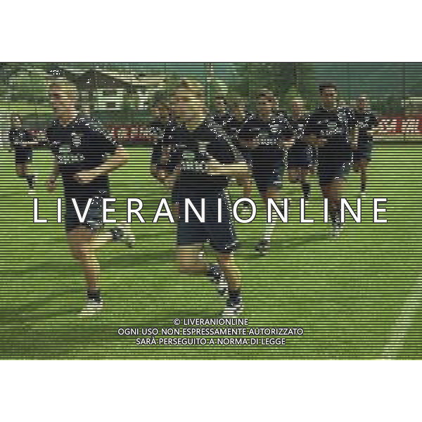 1997 VIGO DI FASSA ALLENAMENTO E RITIRO PER CAMPIONATO LAZIO CALCIO NELLA FOTO ALEN BOKSIC E PAVEL NEDVED AG ALDO LIVERANI SAS