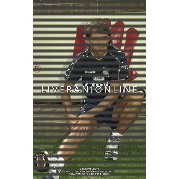 1997 VIGO DI FASSA ALLENAMENTO E RITIRO PER CAMPIONATO LAZIO CALCIO NELLA FOTO ROBERTO MANCINI AG ALDO LIVERANI SAS