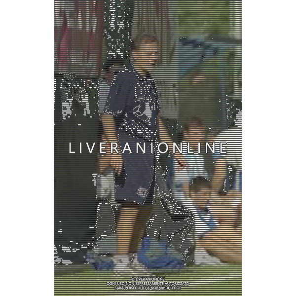2000-2001 REGGINA CALCIO AMICHEVOLE ESTIVA NELLA FOTO FRANCO COLOMBA ALLENATORE REGGINA CALCIO AG ALDO LIVERANI SAS