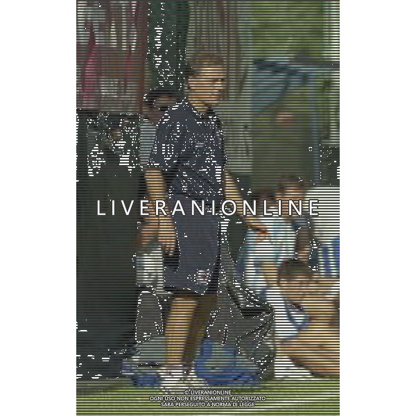 2000-2001 REGGINA CALCIO AMICHEVOLE ESTIVA NELLA FOTO FRANCO COLOMBA ALLENATORE REGGINA CALCIO AG ALDO LIVERANI SAS