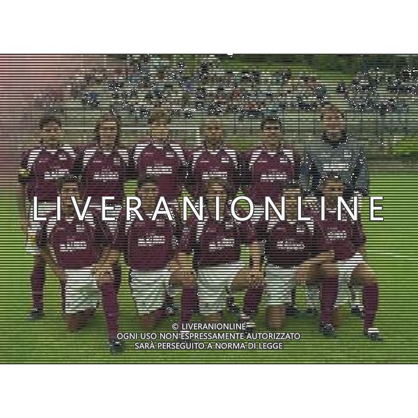 2000-2001 REGGINA CALCIO AMICHEVOLE ESTIVA NELLA FOTO LA FORMAZIONE DELLA REGGINA CALCIO 2000-2001 DA SIN IN PIEDI FRANCESCO COZZA-LORENZO STOVINI-IVAN FRANCESCHINI-OSHADOGAN JOSEPH-JOSE MAMEDE-MASSIMO TAIBI SED DA SIN. MASSIMO MARAZZINA-ANDREA ZANCHETTA-EZIO BREVI-ERJAN BOGDANI-MORABITO GIOVANNI AG ALDO LIVERANI SAS