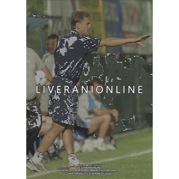 2000-2001 REGGINA CALCIO AMICHEVOLE ESTIVA NELLA FOTO FRANCO COLOMBA ALLENATORE REGGINA CALCIO AG ALDO LIVERANI SAS