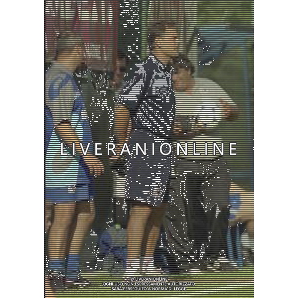 2000-2001 REGGINA CALCIO AMICHEVOLE ESTIVA NELLA FOTO FRANCO COLOMBA ALLENATORE REGGINA CALCIO AG ALDO LIVERANI SAS