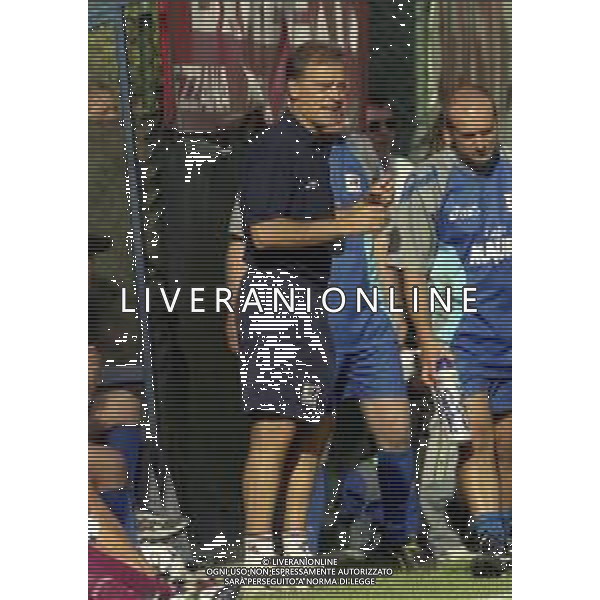 2000-2001 REGGINA CALCIO AMICHEVOLE ESTIVA NELLA FOTO FRANCO COLOMBA ALLENATORE REGGINA CALCIO AG ALDO LIVERANI SAS