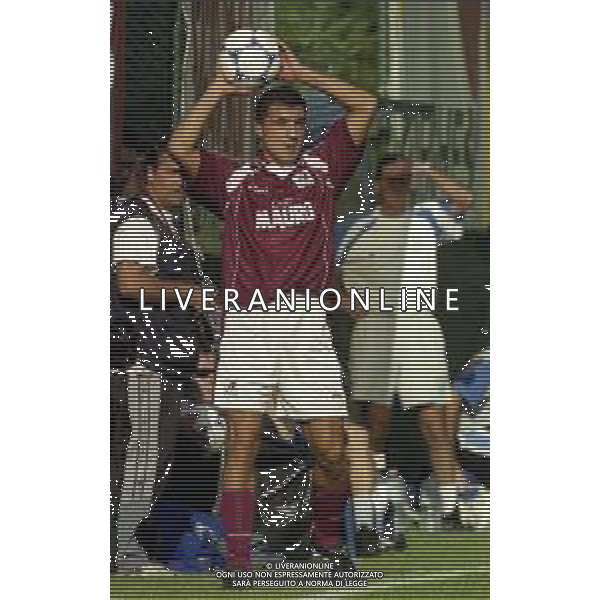 2000-2001 REGGINA CALCIO AMICHEVOLE ESTIVA NELLA FOTO ANDREA BERNINI AG ALDO LIVERANI SAS