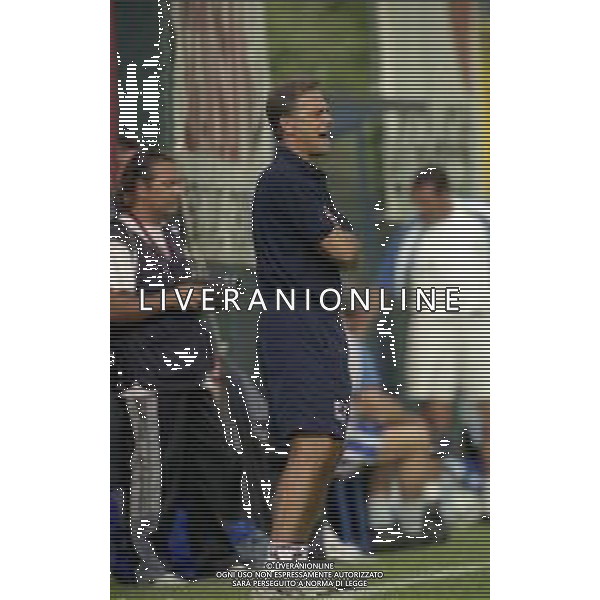 2000-2001 REGGINA CALCIO AMICHEVOLE ESTIVA NELLA FOTO FRANCO COLOMBA ALLENATORE REGGINA CALCIO AG ALDO LIVERANI SAS