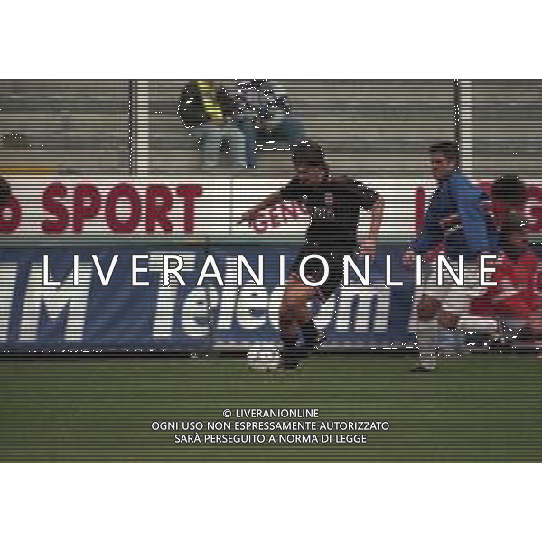 22-12-1996 GENOVA CAMPIONATO DI CALCIO SERIE A SAMPDORIA-VICENZA 2-1 NELLA FOTO MASSIMO BEGHETTO E MARCO CARPARELLI AG ALDO LIVERANI SAS