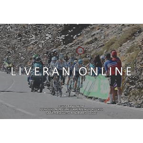04-09-2022 Vuelta A Espana; Tappa 15 Martos - Sierra Nevada; 2022, Astana - Qazaqstan; 2022, Movistar; 2022, Alpecin - Deceuninck; Lopez Moreno, Miguel Angel; Mas, Enric; Vine, Jai; Sierra Nevada; ©SIROTTI/AGENZIA ALDO LIVERANI SAS