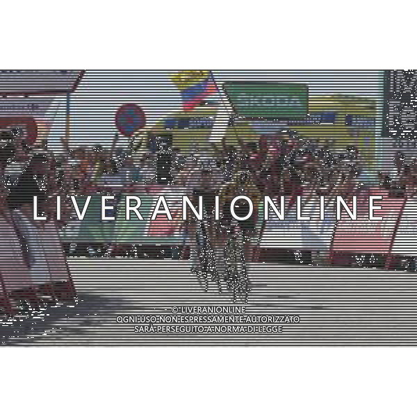 04-09-2022 Vuelta A Espana; Tappa 15 Martos - Sierra Nevada; 2022, Jumbo - Visma; 2022, Ag2r - Citroen; Roglic, Primoz; O\'connor, Ben; Sierra Nevada; ©SIROTTI/AGENZIA ALDO LIVERANI SAS
