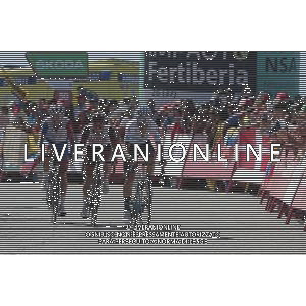 04-09-2022 Vuelta A Espana; Tappa 15 Martos - Sierra Nevada; 2022, Movistar; Valverde, Alejandro; Sierra Nevada; ©SIROTTI/AGENZIA ALDO LIVERANI SAS