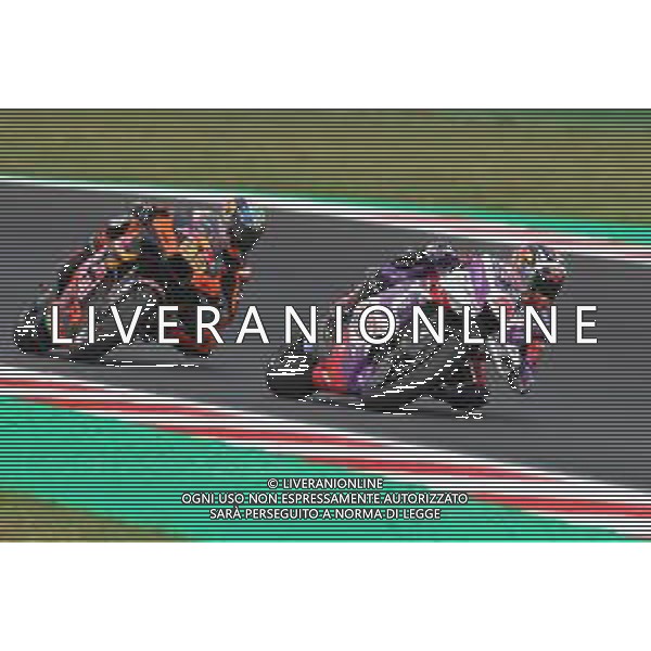 MOTOMONDIALE 2022 - GRAN PREMIO GRYFYN DI SAN MARINO E DELLA RIVIERA DI RIMINI 03/09/2022 nella foto: Johann Zarco of France and Pramac Racing Brad Binder of South Africa and Red Bull KTM Factory Racing ©Claudio Zamagni/Agenzia Aldo Liverani /AGENZIA ALDO LIVERANI SAS