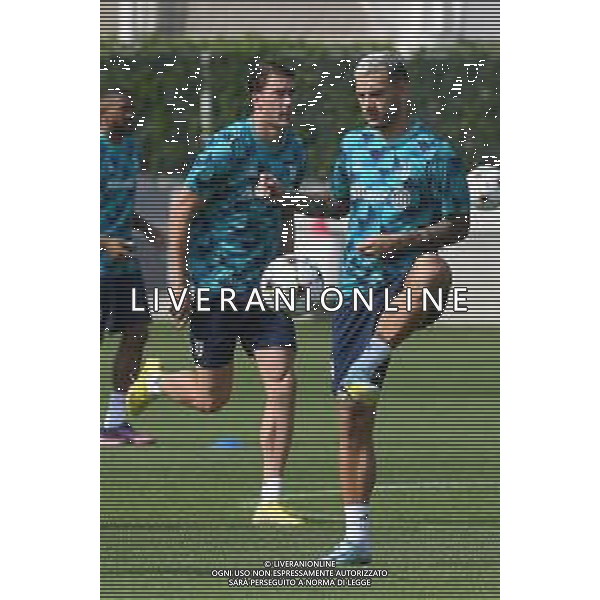 TVMV-Torino 05.09.2022 Continassa © Manuela Viganti/Agenzia Aldo Liverani Allenamento rifinitura Champions League 2022/2023 Paris Saint German vs Juventus Nella foto: leandro paredes